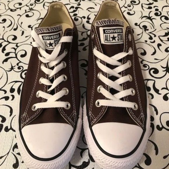 dark brown converse